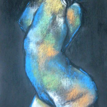 Painting titled "Sans titre" by Marie Granger (Mahé), Original Artwork, Pastel