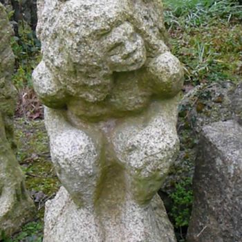 Sculpture titled "ANGE" by Venner Fanch, Original Artwork, Stone