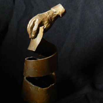 Sculpture titled "L'HOMME INVISIBLE" by Venner Fanch, Original Artwork, Metals