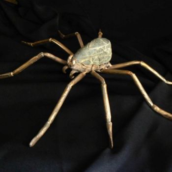 Escultura titulada "araignée" por Venner Fanch, Obra de arte original, Metales
