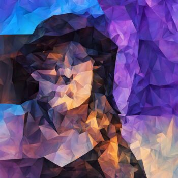Arts numériques intitulée "THE MAN WITH THE HA…" par Graphicnoir, Œuvre d'art originale, Image générée par l'IA