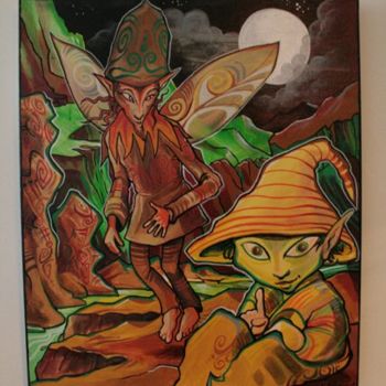 Peinture intitulée "elf" par Odul09, Œuvre d'art originale