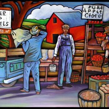 Картина под названием "The Friuts Of Labor" - Gray, Подлинное произведение искусства, Масло