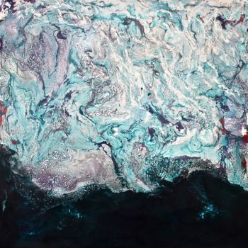 Pittura intitolato "An Indigo Sea" da Gray Jacobik, Opera d'arte originale, Altro