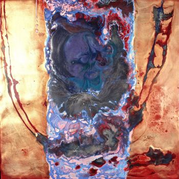Pintura intitulada "Homage to Klimt" por Gray Jacobik, Obras de arte originais, Outro