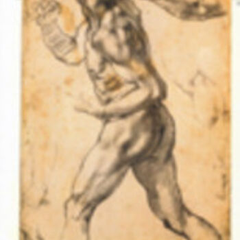 Malarstwo zatytułowany „Michelangelo. Schiz…” autorstwa Grazia Barbi, Oryginalna praca