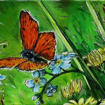 Peinture intitulée "Farfalla" par Grazia Calabrò, Œuvre d'art originale