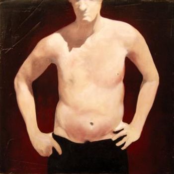 Painting titled "Gianluca" by Antonio Graziano, Original Artwork