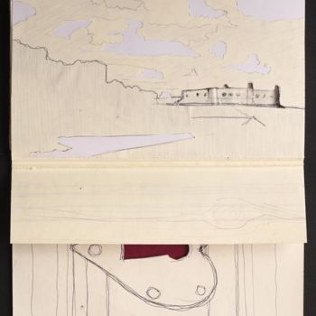 Dibujo titulada "cuaderno / chinchón…" por Antonio Graziano, Obra de arte original