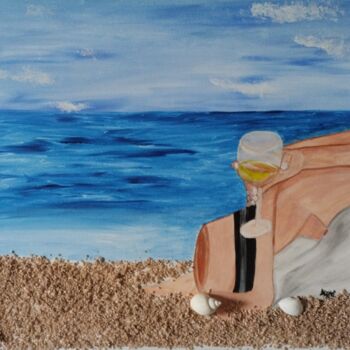 Pittura intitolato "Un sorso di mare" da Graziella Dettori, Opera d'arte originale, Acrilico