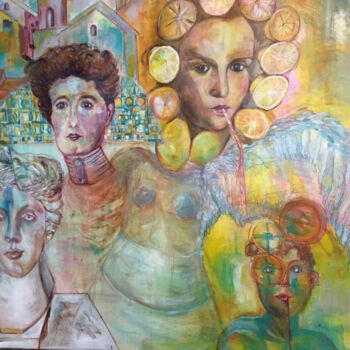 Peinture intitulée "FEMMES" par Graziella Rocchi, Œuvre d'art originale, Acrylique