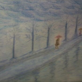 Painting titled "WINTER IN THE EAST.…" by Grazianna G..., Original Artwork, Other