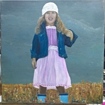 "Portret dziewczynki" başlıklı Tablo Grazyna Jezak tarafından, Orijinal sanat, Petrol
