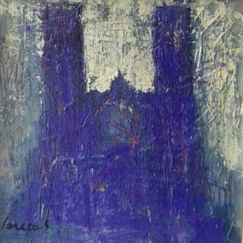 Painting titled "Cathédrale "Reims"" by Salvatore Greco, Original Artwork, Acrylic