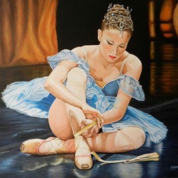 Peinture intitulée "bailarina-clasica.j…" par María Teresa Nicoletti, Œuvre d'art originale, Huile