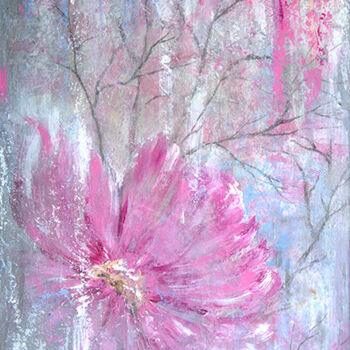 Картина под названием "Сакура" - Анастасия Цветкова, Подлинное произведение искусства, Акрил