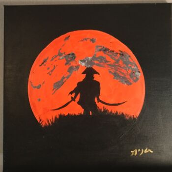 Peinture intitulée "Samouraï" par Greenman, Œuvre d'art originale, Acrylique