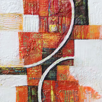 Картина под названием "Totem" - Sylvie Penet, Подлинное произведение искусства, Акрил