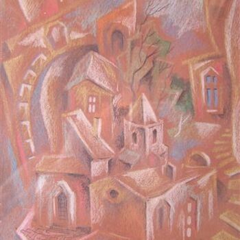 Schilderij getiteld "Sicily" door Gregory Borin, Origineel Kunstwerk