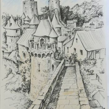 Drawing titled "fougeres2.jpg" by Gregory Borin, Original Artwork