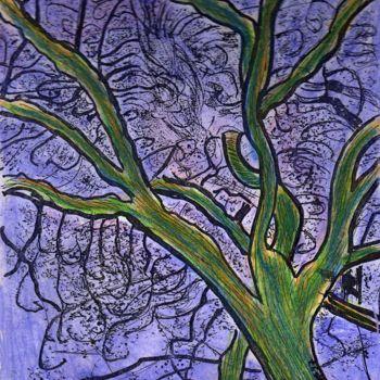 Desenho intitulada "arbre-et-ses-branch…" por Grégoire Koboyan (Cricorps), Obras de arte originais, Conté