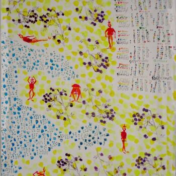Peinture intitulée "2055- B Acacia poly…" par Grégoire Koutsandréou, Œuvre d'art originale, Acrylique Monté sur Châssis en b…