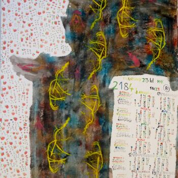 Malerei mit dem Titel "2184 -B Acacia guym…" von Grégoire Koutsandréou, Original-Kunstwerk, Acryl Auf Keilrahmen aus Holz mo…