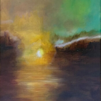 Pittura intitolato "Sunset fantasy" da Gregory Anoufriev, Opera d'arte originale, Olio