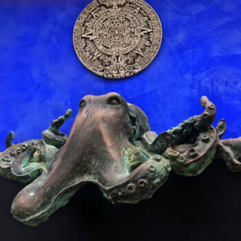 雕塑 标题为“Big Daddy octopus” 由Grégory Besson, 原创艺术品, 树脂