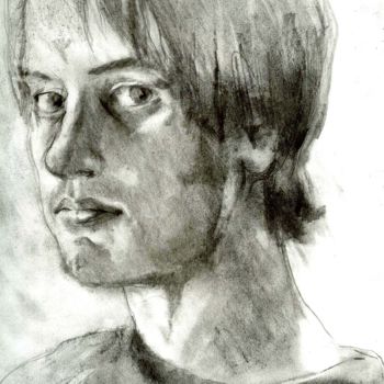 "Autoportrait 2006" başlıklı Resim Grégory Geng tarafından, Orijinal sanat, Kalem