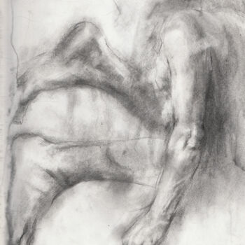 Desenho intitulada "etude nu" por Grégory Geng, Obras de arte originais, Lápis