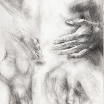 Drawing titled "etude 12" by Grégory Geng, Original Artwork, Pencil