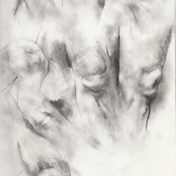 Drawing titled "etude 14" by Grégory Geng, Original Artwork, Pencil