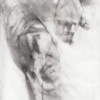 "etude nu masculin 7" başlıklı Resim Grégory Geng tarafından, Orijinal sanat, Kalem