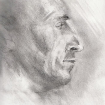 제목이 "portrait 0"인 그림 Grégory Geng로, 원작, 연필