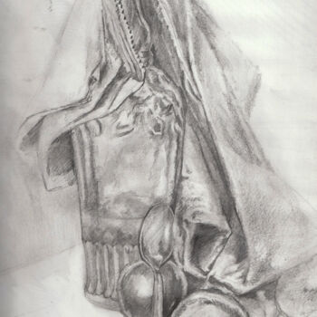 Desenho intitulada "nature morte1" por Grégory Geng, Obras de arte originais, Lápis