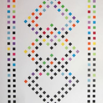 Collages titulada "True colors (variat…" por Grégory Lejeune, Obra de arte original, Recortes