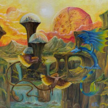 Картина под названием "Gregory Pyra Piro o…" - Gregory Pyra Piro, Подлинное произведение искусства, Масло Установлен на Дере…