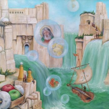 Ζωγραφική με τίτλο "Gregory Pyra Piro p…" από Gregory Pyra Piro, Αυθεντικά έργα τέχνης, Λάδι Τοποθετήθηκε στο Ξύλινο φορείο…