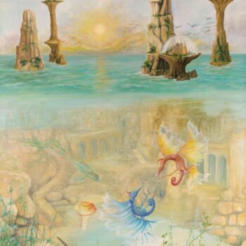 Картина под названием "Gregory Piro Piro p…" - Gregory Pyra Piro, Подлинное произведение искусства, Масло Установлен на Дере…