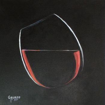 Painting titled "Rond en bouche" by Valérie Gremmo, Original Artwork, Acrylic