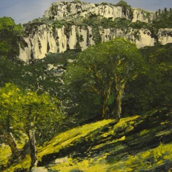 Pintura intitulada "La crau de Majorque" por Valérie Gremmo, Obras de arte originais, Óleo