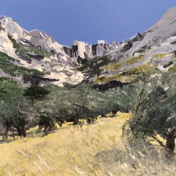 Painting titled "Provence aimée" by Valérie Gremmo, Original Artwork, Oil