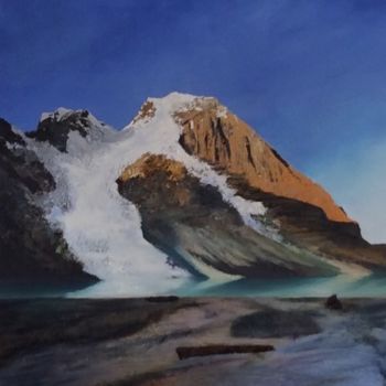 Pintura intitulada "Le Mont Robson" por Valérie Gremmo, Obras de arte originais, Acrílico