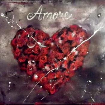 Painting titled "Amore" by Gribouill'Art, Original Artwork, Other