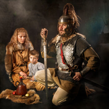 Photography titled "Dacian Family" by Grigore Roibu, Original Artwork, Digital Photography