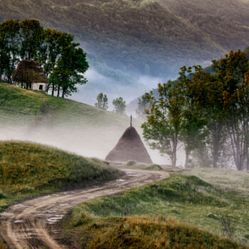 Photography titled "Road to the village" by Grigore Roibu, Original Artwork, Digital Photography