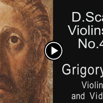 Collagen mit dem Titel "D.Scarlatti.Violin…" von Grigory Sedukh, Original-Kunstwerk, Video