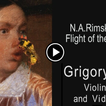 Collages intitulée "Flight of the Bumbl…" par Grigory Sedukh, Œuvre d'art originale, Vidéo