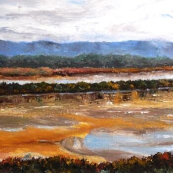 Painting titled "Paysage" by Gril, Original Artwork